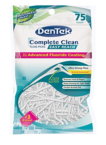 DenTek completa limpia fácil acceso seda selecciones, cuenta 75