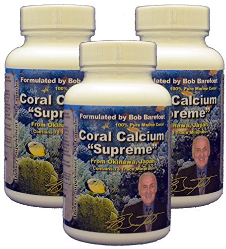 De Bob Barefoot: Coral calcio Supremo, 90 caps (pack 3)