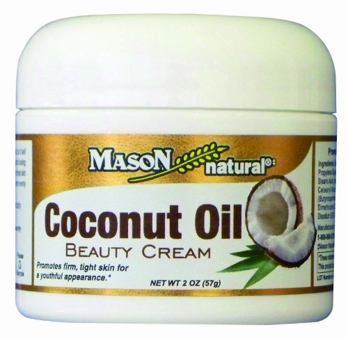 Masón de crema de belleza natural de aceite de coco, 2 onzas (paquete de 2)