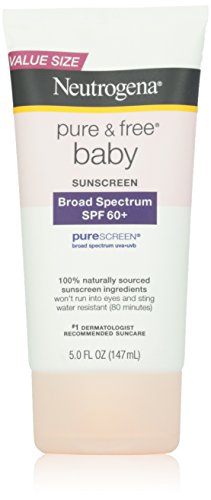 Neutrogena bebé puro y sin protector solar, SPF 60, 5 onzas