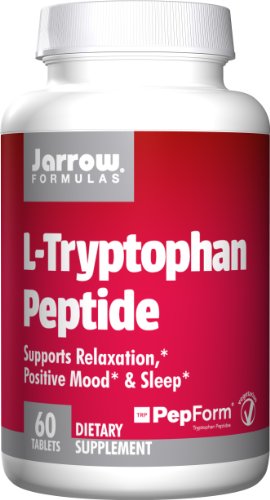 Jarrow Formulas L-triptófano suplemento nutricional de péptido, cuenta 60