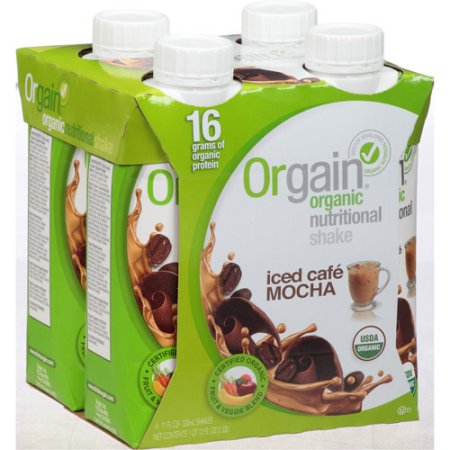  helado Cafe Mocha Orgánica Nutritional Shake de 44 onzas fluidas (Pack de 3)