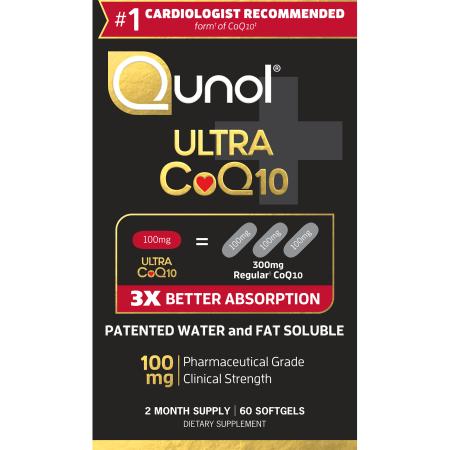 Qunol Ultra CoQ10 Cápsulas suplemento dietético, 100 mg, 60 conteo