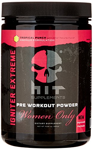 ÉXITO suplementos mujeres solamente encendido extremo, polvo Pre entrenamiento para mujeres, Tropical Punch, 282 gramos (30 porciones)