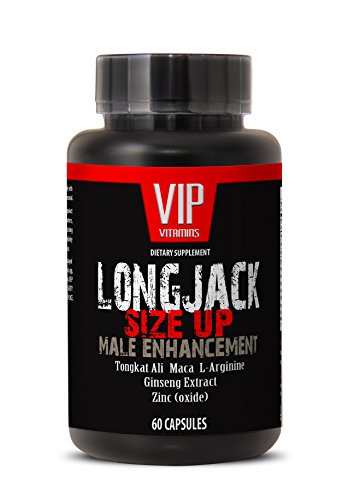 Tamaño de Longjack 2170mg - realce masculino con Maca, Ginseng Tongkat Ali, L-arginina y Zinc - testosterona Natural - Premium calidad (1 botella 60 cápsulas)