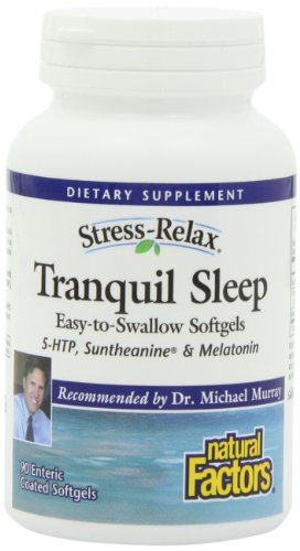 Factores naturales Stress-Relax tranquilo dormir cápsulas entéricas, 90-Conde