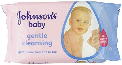 Johnsons Baby toallitas húmedas Skincare, gel limpiador suave, de arriba del dedo del pie, cuenta 56, paquete de Total 9 = 504 cuenta