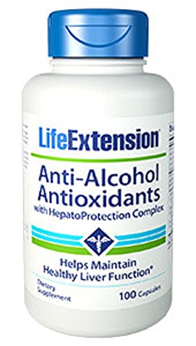 Vida extensión contra el Alcohol antioxidante cápsulas, 100-cuenta