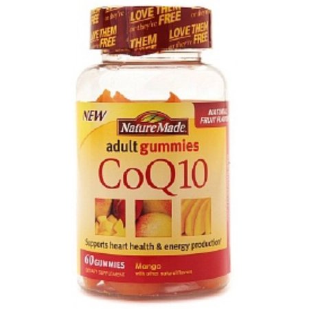 Nature Made CoQ10 Gummies adultas, Mango 60 ea (Pack de 2)