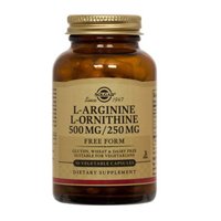 L-arginina/L-ornitina 500mg / 250mg 100 Vcaps 3-Pack