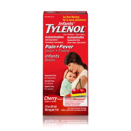 Suspensión Infants' TYLENOL® Oral reductor de la fiebre y Analgésico Cherry 2 fl oz