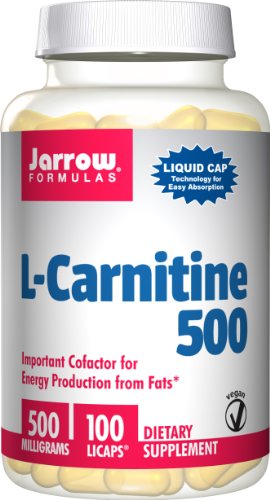 Jarrow Formulas L-carnitina 500 mg, 100 cápsulas