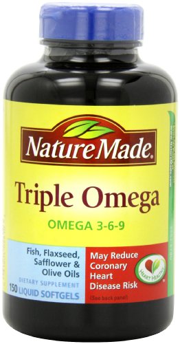 Naturaleza Triple Omega 3-6-9, 150 Cápsulas