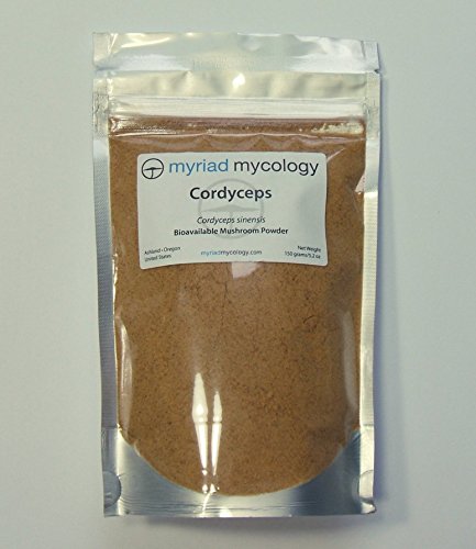 Polvo de Micología innumerable Cordyceps Sinensis hongo 5,2 onzas o 150g, CS-4, Made in USA / Dong Chong Xia Cao