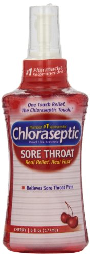 Spray para la garganta dolorida Chloraseptic, cereza, 6 onzas (177 ml)