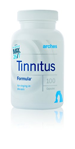 Arches Tinnitus fórmula - ahora con Ginkgo Max 26/7 - Natural Tinnitus tratamiento para el alivio del zumbido de oídos - frasco de 100 cápsulas - suministro de 25 días