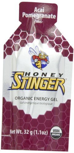 Gel de energía orgánica de miel Stinger, Acai y Granada, bolsas 1,1 onzas (paquete de 24)