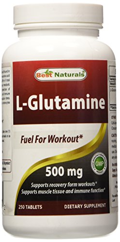 Glutamina 500 mg 250 tabletas - combustible para el entrenamiento--soportes músculo masa *--fabricado en un E.e.u.u. instalación de certificados de GMP en y tercero ha probado su pureza. Garantizado!!!!