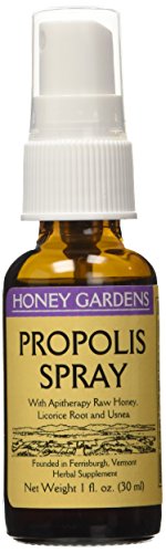 Jardines de miel propoleo Spray, 1 onza (paquete de 2)