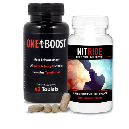 El óxido nítrico Booster y Testosterona L-Arginina y Tongkat Ali Suplementos 2 Pack - aumentar el flujo sanguíneo y aumentar