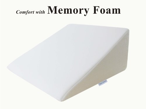 InteVision espuma cuña cama almohada (25 "x 24" x 12 ") con alta calidad, cubierta desprendible