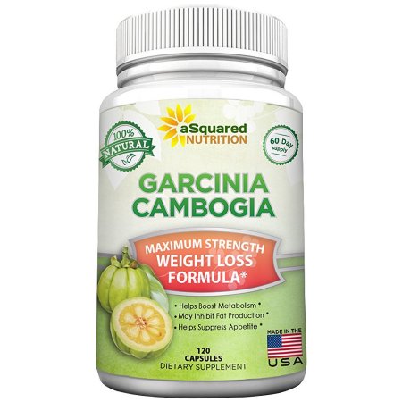 aSquared Nutrition Extracto de Garcinia cambogia - 120 cápsulas - 100% puro ultra alta resistencia HCA píldoras de la dieta de