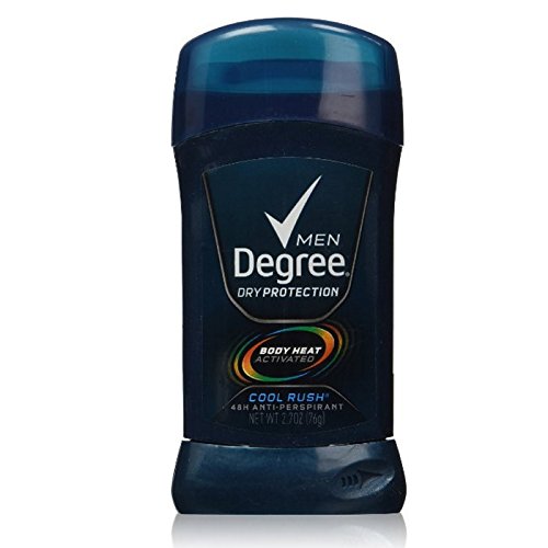 Degree Men seca protección antitranspirante y desodorante, Cool Rush 2,7 oz, Pack de 6