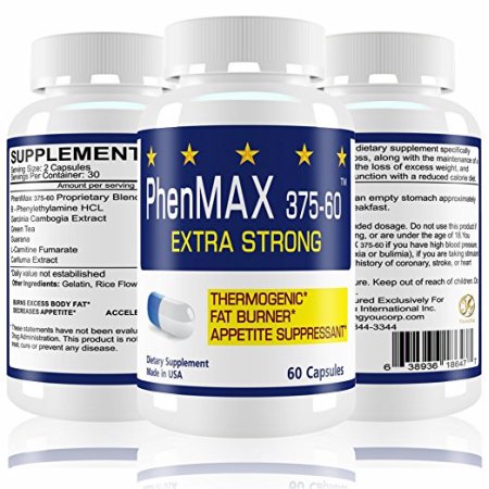 Pastillas PhenMax375 dieta. Ultra-Fuerte quemador de grasa Energy Enhancer supresor del apetito estado de ánimo Enhancer.