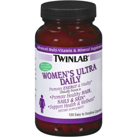 Twinlab de la Mujer Ultra Daily avanzada de múltiples vitaminas y minerales suplemento Cápsulas 120ct
