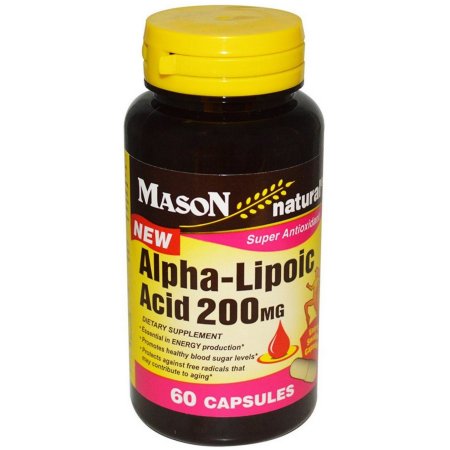 Mason Natural Ácido alfa-lipoico 200 mg Cápsulas 60 ea