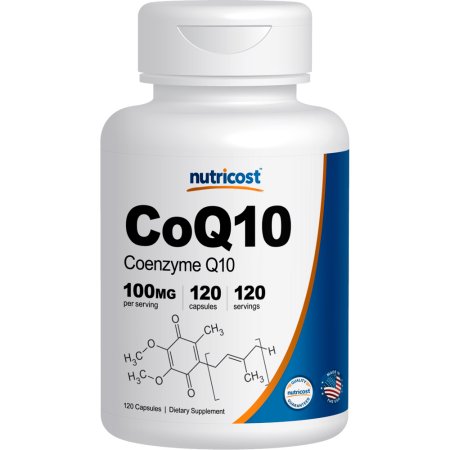 Nutricost 100 mg de CoQ10 120 - 120 Cápsulas Porciones - Alta absorción coenzima Q10