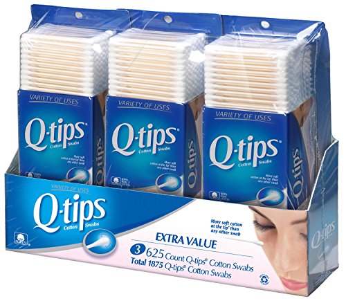 Copitos de algodón Q-tips, Club Pack ct 625, paquete de 3