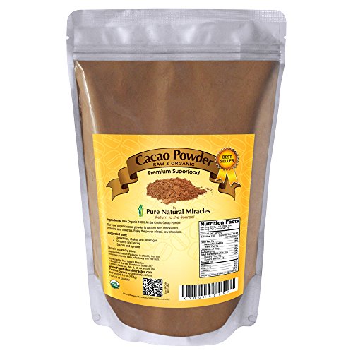 Milagros naturales puro Cacao orgánico materia prima polvo, mejor sin azúcar cacao, 100% USDA certificado