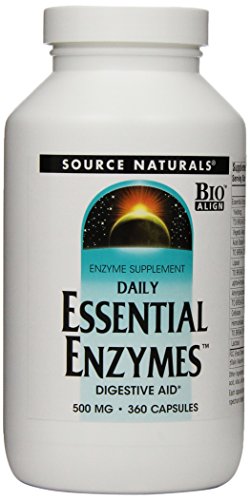 Source Naturals enzimas esenciales diarias, 500mg, cápsulas de 360