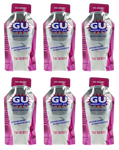 GU Energy Gel - Tri-Berry (paquetes de 6 x 1.1oz)
