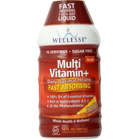 Wellesse multivitamínico de rápida absorción completa del complejo B fuerte y picante sabor Citrus Nueva 16 oz