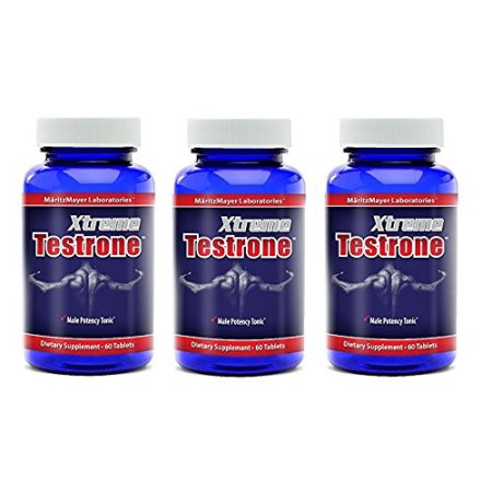 Xtreme Testrone Male Enhancement testosterona Booster Potency Horny Goat Weed (3 Botellas) ...