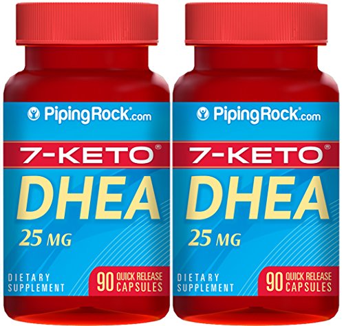7-Keto DHEA 25 mg 2 frascos x 90 cápsulas