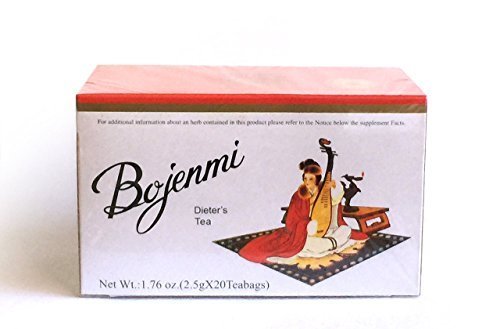 Té de dieta chino de Bojenmi apoyo Control de peso - 2,5 gm X 20 bolsas / caja