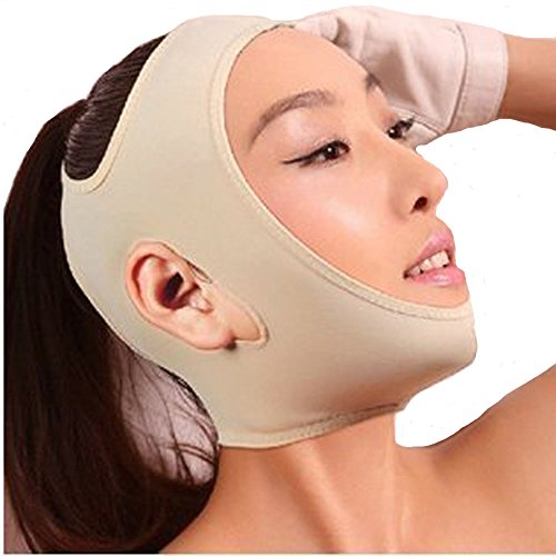 KOLIGHT® Anti arrugas media cara adelgazar mejilla máscara Levante V cara línea Slim hasta cinturón (completo crema-M)