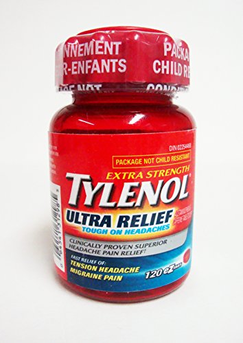 AYUDA ULTRA de TYLENOL Extra fuerte 120 EZTabs para dolores de cabeza tensión y el dolor de la migraña