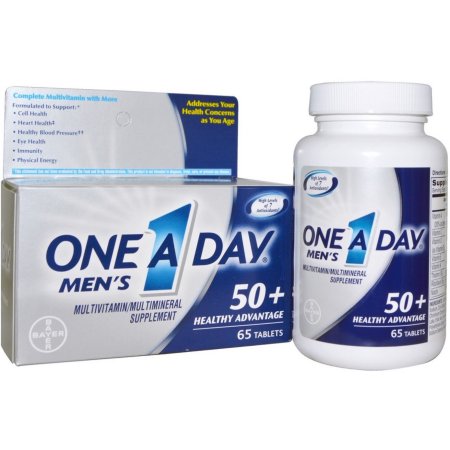 One-A-Day Vitaminas para hombres mayores de 50 años 65 Cápsulas x 3 Frascos