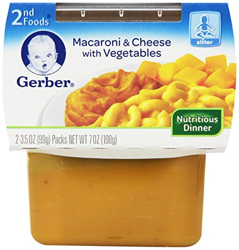 Los alimentos Gerber 2, macarrones y queso, 8 onzas (paquete de 8)