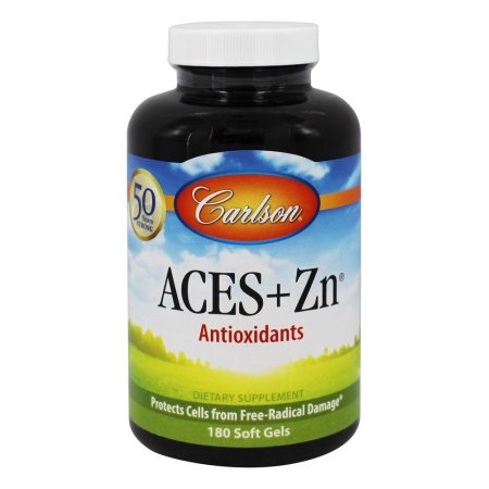 Carlson Labs - ACES + Zn vitaminas A, C, E Plus selenio y zinc - 180 Softgels