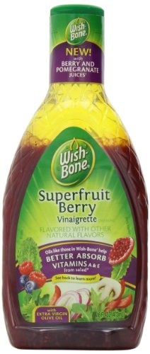 Aderezo para ensaladas Wish-Bone, superfrutas Berry vinagreta, 16 onzas (paquete de 6)