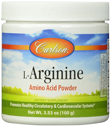 Carlson Labs L-arginina en polvo, 100g