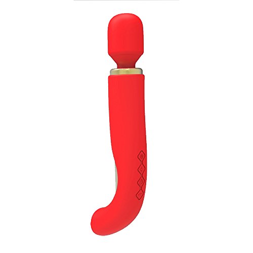 Oneisall silicona gira multi-velocidad AV vibrador vibración y rotación masajeador juguetes de sexo para mujeres sexo de masturbación femenina productos-rojo