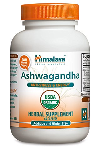 Himalaya Ashwagandha orgánica 60 cápsulas Anti-Stress y energía 670 mg