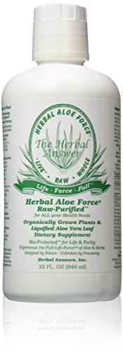 Suplemento alimenticio Herbal y respuestas herbal Aloe Herbal fuerza Aloe Vera, 32 fl oz
