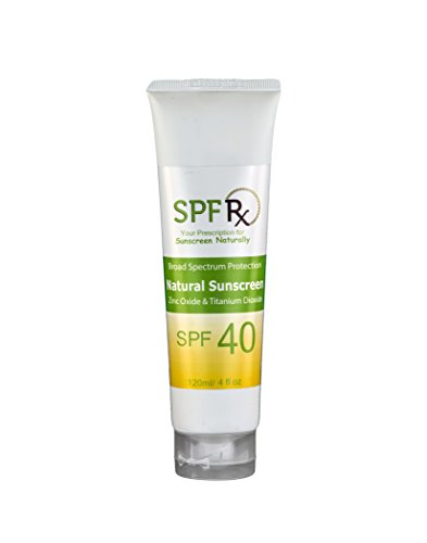 SPF 40 Natural Facial y protector solar de cuerpo con Mineral de óxido de Zinc y dióxido de titanio - No químico - base para cualquier tipo de piel protector solar (4 Oz/120 Ml)